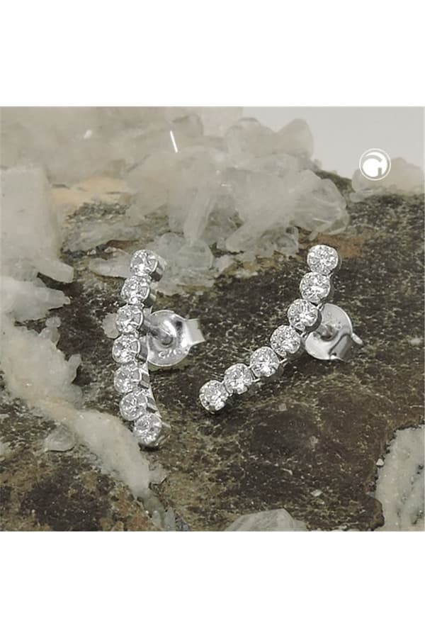 Earrings Studs Zirconia Silver 925 - GL93760