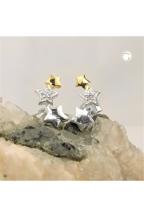 Earrings Studs Star Zirconia Silver 925 - GL93844