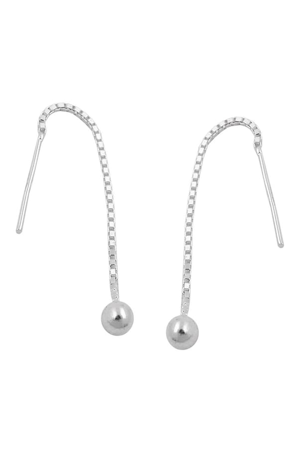 Earrings Chain With Ball Silver 925 - GL93532