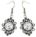 Pikkukuva 1 / 4: Earrings/Korvakorut - Glitter - Druzy - White - Vintage