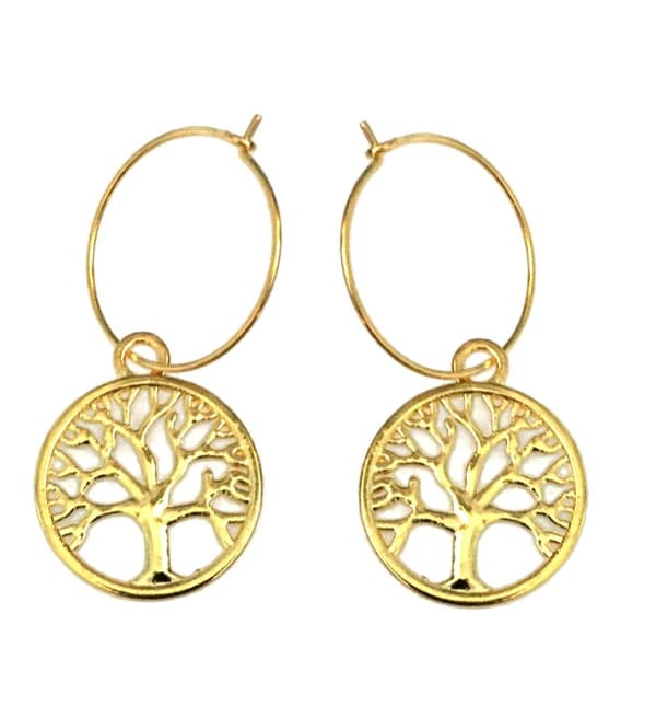Earrings - Creoles - Tree of Life