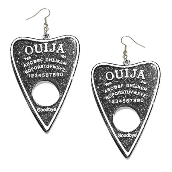 Örhängen OUIJA Spådom Grå/glitter Ande Övernaturligt Pagan Wicca