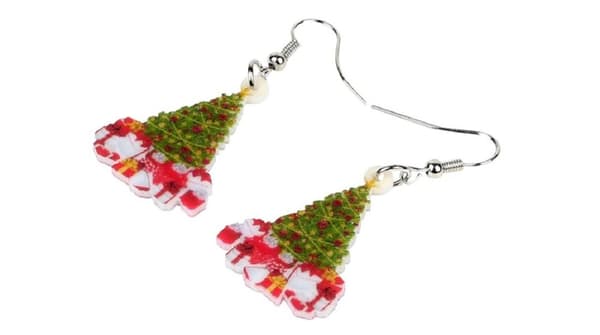 Örhängen Julgran Jul Christmas Paket Christmas Tree