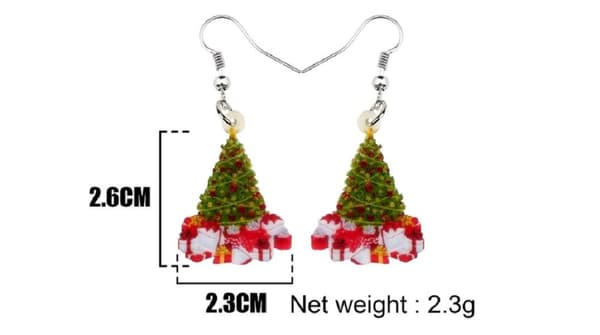 Örhängen Julgran Jul Christmas Paket Christmas Tree