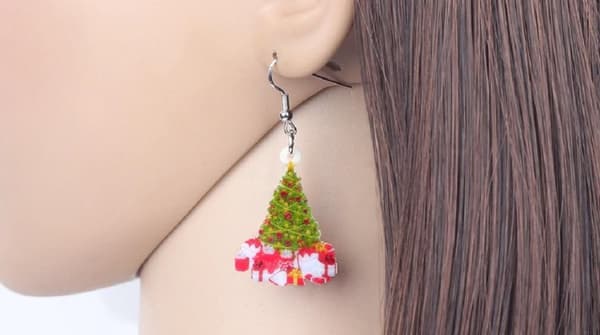 Örhängen Julgran Jul Christmas Paket Christmas Tree
