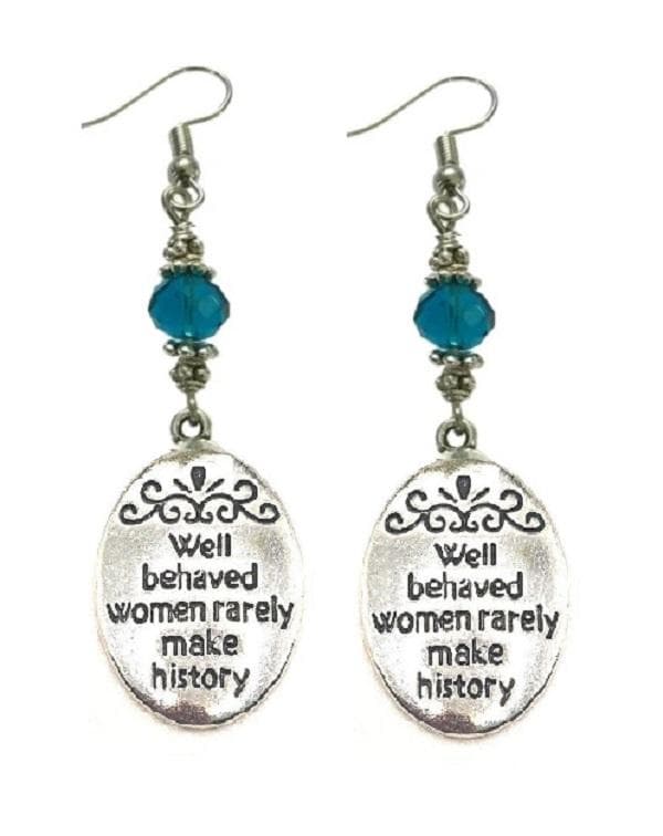 Örhängen Feminist Well behaved Women Statement Symbol Feminism