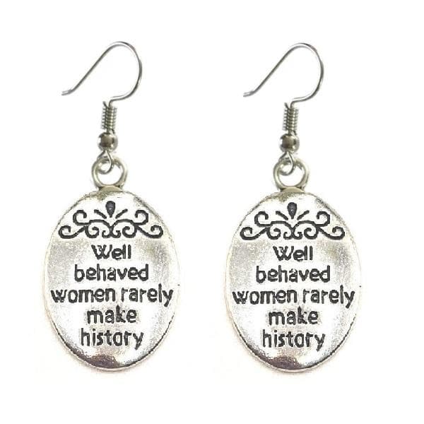 Örhängen Feminist Well Behaved Women Statement Feminism