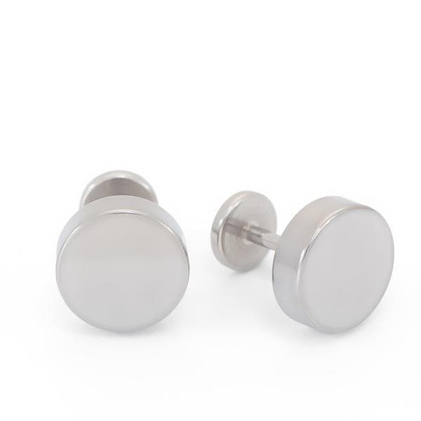 Örhängen med platt baksida, både allergivänliga och bekväma: ALICE CLASSIC TITANIUM 8