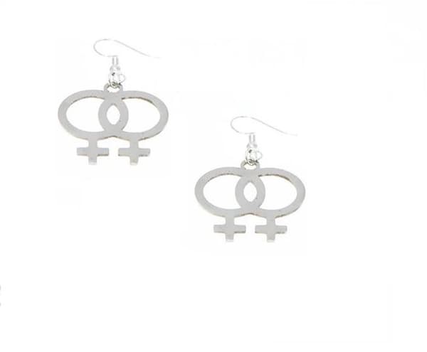 Earrings - Transgender Symbol - Stainless steel