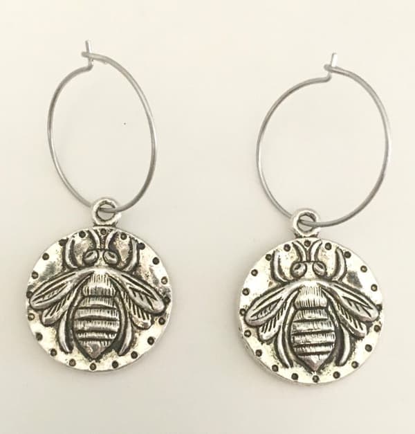 Earrings - Creoles - Bee - Wasp