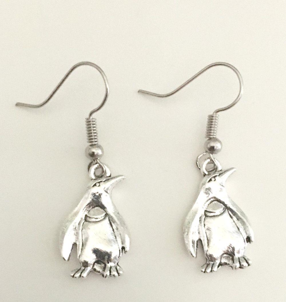 Örhängen Pingvin Penguin Antarktis