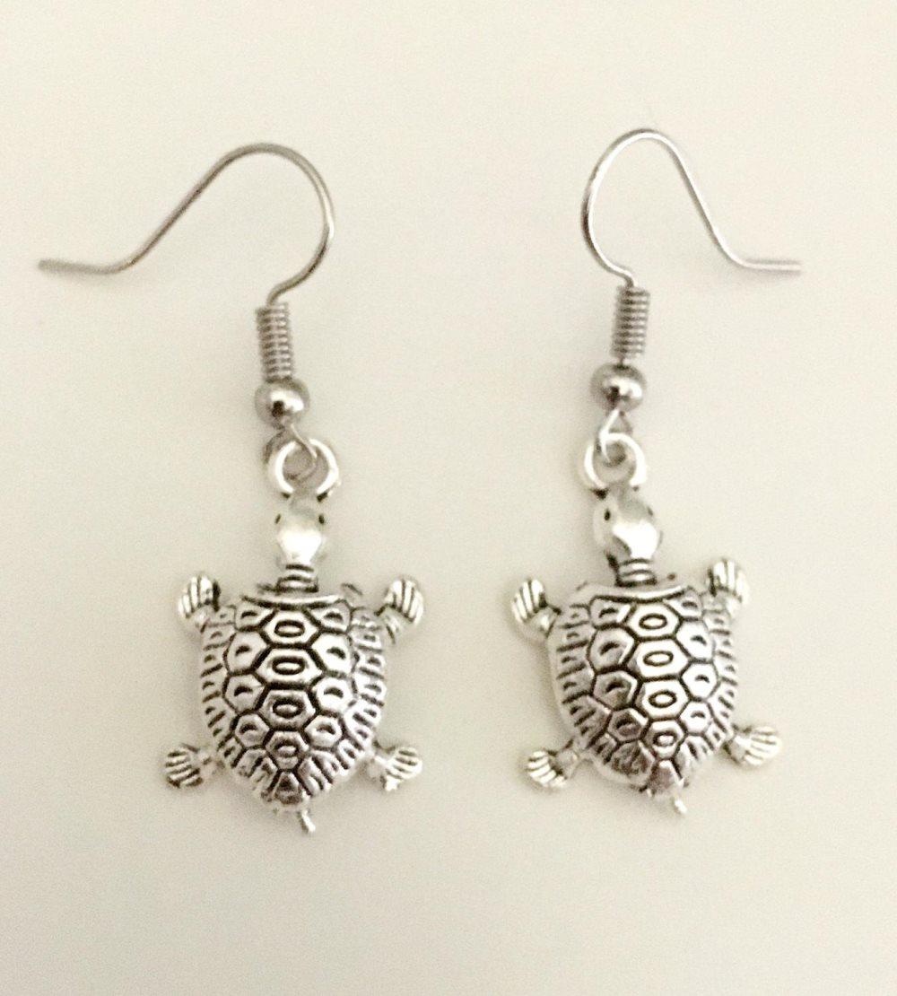 Örhängen Sköldpadda Turtle Havsdjur Sea