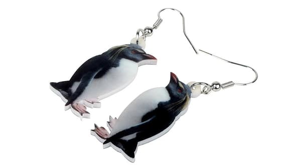 Earrings - Penguin - Acrylic