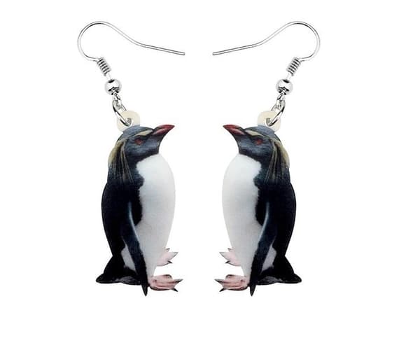 Earrings - Penguin - Acrylic