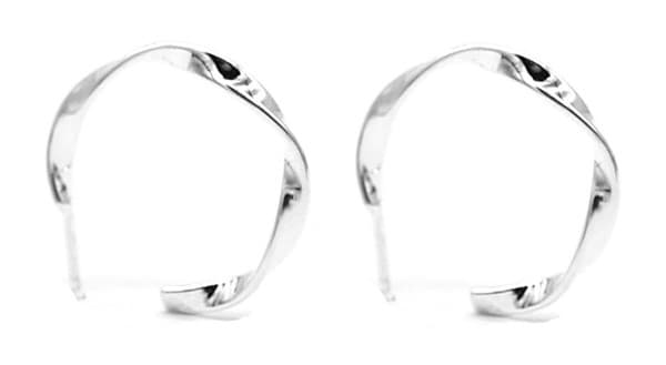 örhängen Feliz dam 15 mm rostfritt stål 925 silver one-size