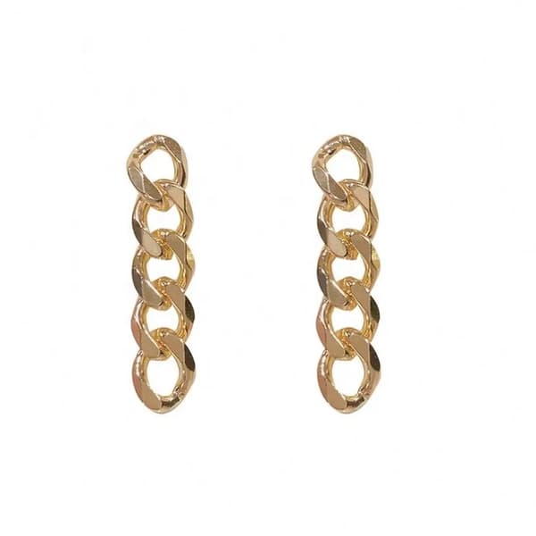 Snygga örhängen med långa kedjor guld silver trend lyx