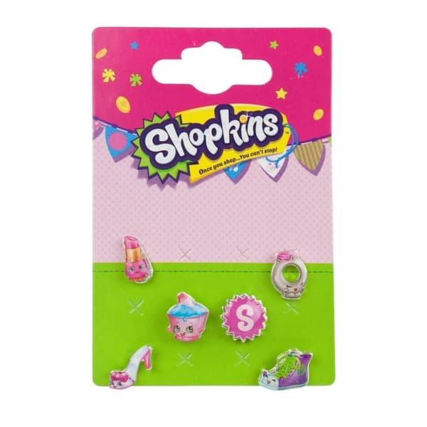 Shopkins Girls Characters Earring Set (Pack of 6)