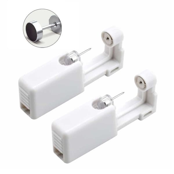 2-pack Öronhåltagning Läkesmycke Fake Plug Piercing Håltagning