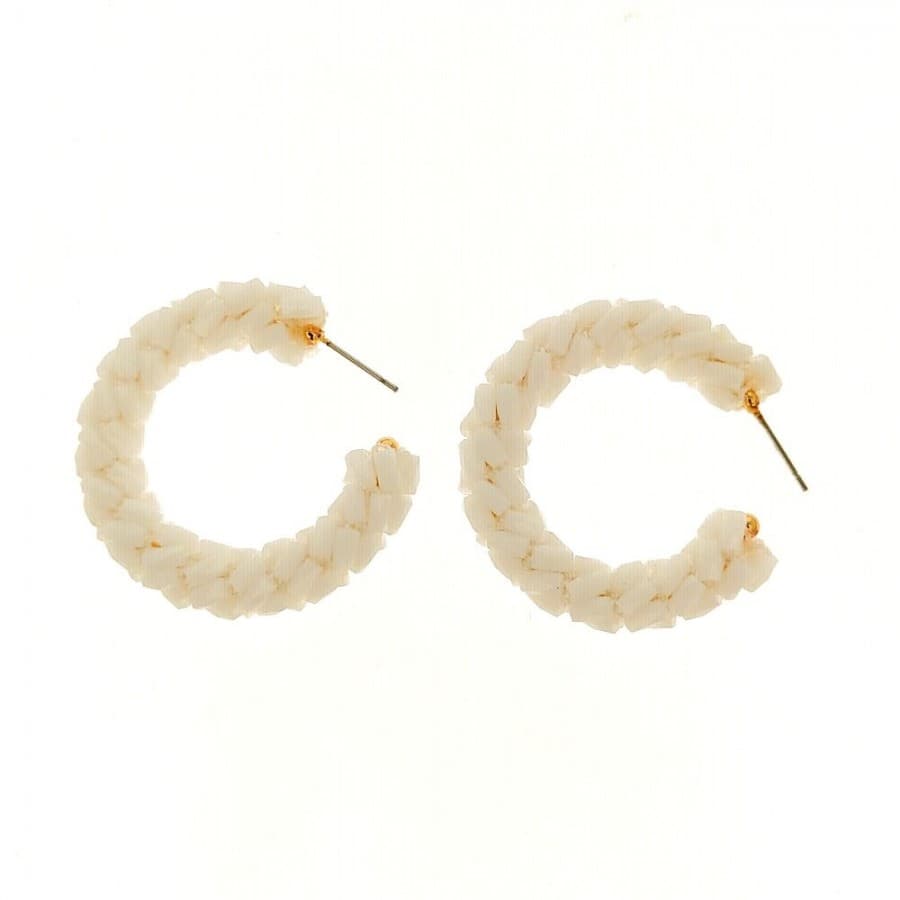 Örhängen Lola Casademunt Vit Ringar