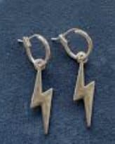 THUNDER SILVER NEW! ÖRHÄNGE bara UNIKA Design HANDMADE LOVE