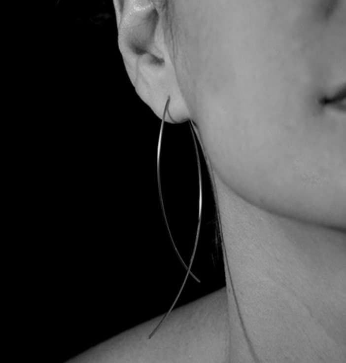 DESIGN SILVER NEW! ÖRHÄNGE bara UNIKA Design HANDMADE LOVE