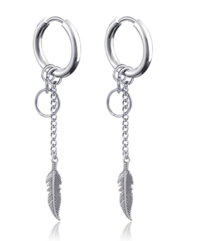 FEATHERS SILVER RING NEW! ÖRHÄNGE bara UNIKA Design HANDMADE LOVE