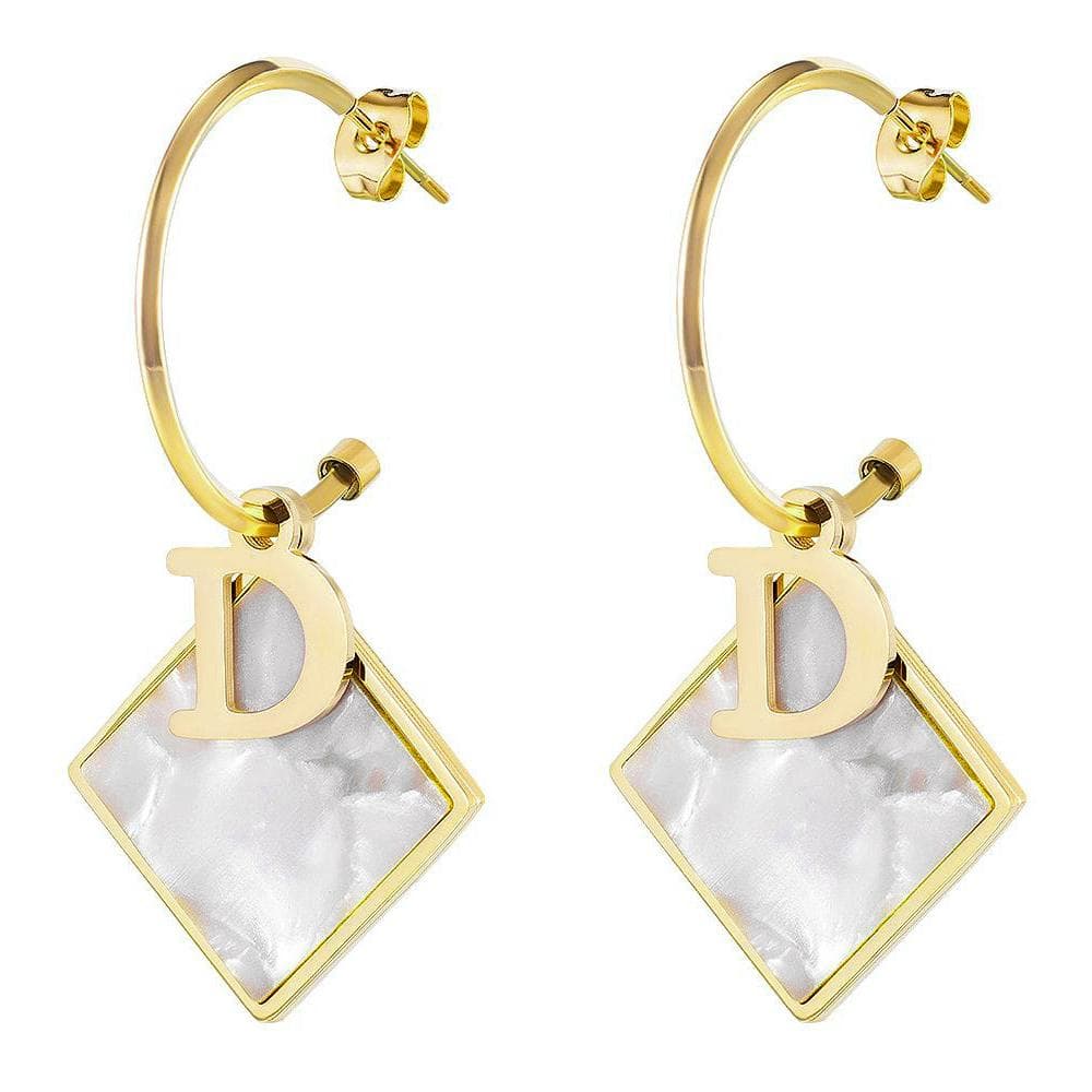 Örhängen, Halvcreoler - Guld - D