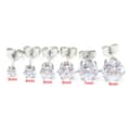 Miniatyrbild 4 av 5: 2-pack Silver Kristall Piercing Örhänge Piercingsmycke – 7mm
