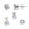 Miniatyrbild 2 av 5: 2-pack Silver Kristall Piercing Örhänge Piercingsmycke – 7mm