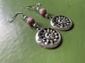 Pikkukuva 5 / 5: Earrings - Crescent Moon - Sun - Lepidolite