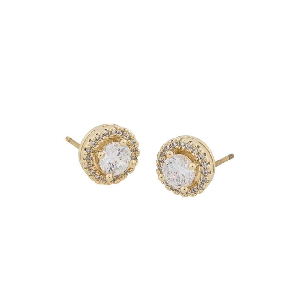 Snö Of Sweden Lou Round Stone Earring