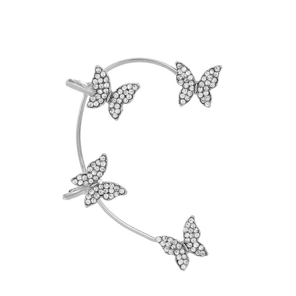 INF Ear Cuffs öronsmycke med fjärilar 1 par Silver