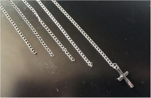 Svartgrå Ear Wrap Earcuff Cuff Örhänge - Hängande Kedjor & Kors