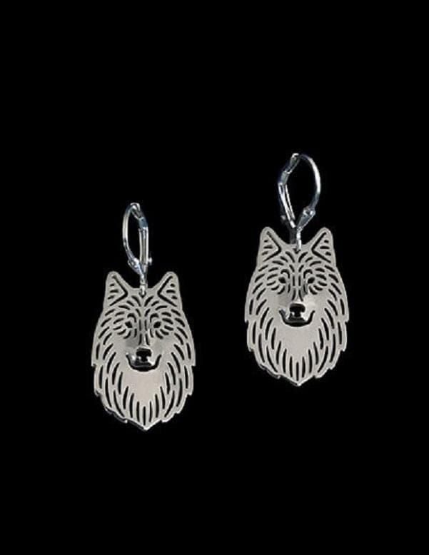 Örhängen Varg Wolf Fenrisulv Mytologi Silverpläterad