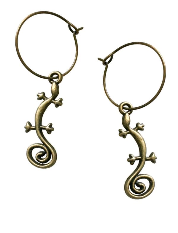 Earrings - Gecko - Lizard