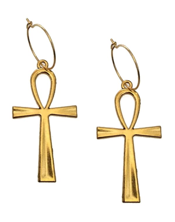 Earrings - Ankh - Large