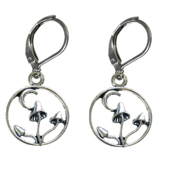 Earrings - Mushrooms - Brisure Hook