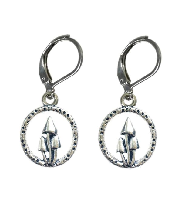 Earrings - Mushrooms - Brisure Hook