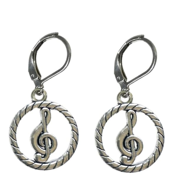 Earrings - G-clef - Brisure Hooks