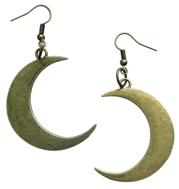 Earrings - Crescent Moon - Large