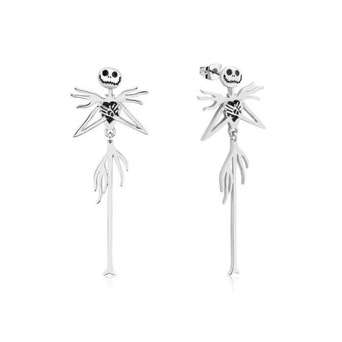 Disney The Nightmare Before Christmas Jack White Långa guldpläterade örhängen
