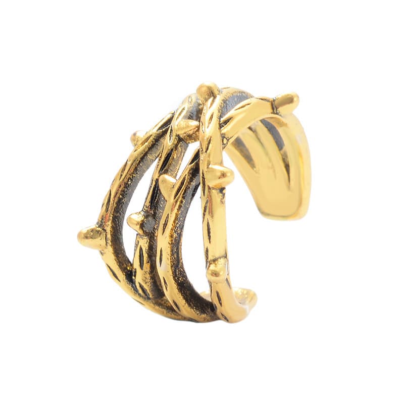 Retro Clip-on örhänge earcuff Guld