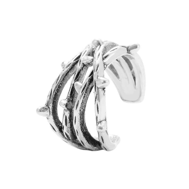 Retro Clip-on örhänge earcuff Silver