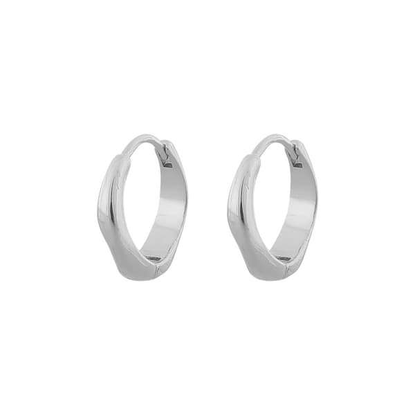 Snö - Blanche Oval Earring Silver One Size