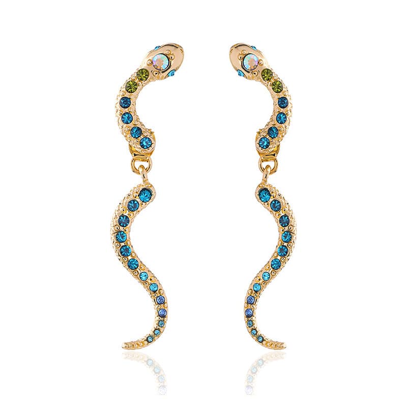 Snake örhängen 1 par Guld