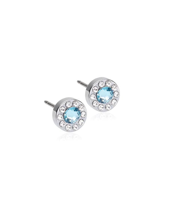 Blomdahl Örhänge S.T Brilliance Holo Crystal/Aquamarine 6mm