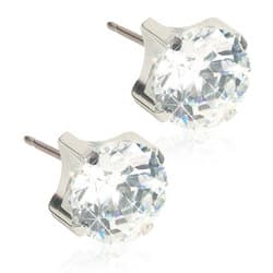 Blomdahl Silver Titanium ST TIFFANY 7 MM, CZ WHITE