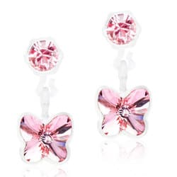Blomdahl Medical Plastic Pendant Butterfly 4/5mm Light Rose