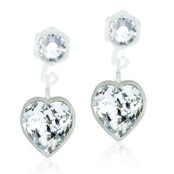 Blomdahl Medical Plastic Pendant Heart 4/6mm Crystal