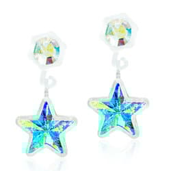 Blomdahl Medical Plastic Pendant Star 4/6mm Rainbow